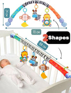 Pau1Hami1ton Baby Stroller Arch Toys, Car Seat Toys,Bouncer Toy Bar/Mobile for Bassinet,Adjustable Baby Hanging Toys Fit for Crib Bed,Stroller,Car Seat Gifts.S-19(Zebra)