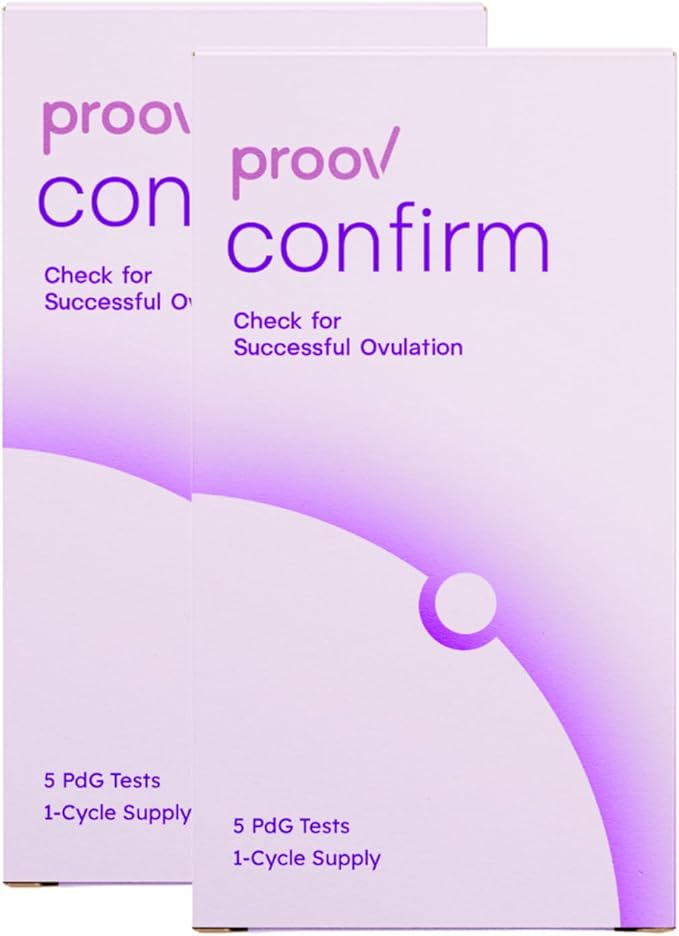 Proov PdG Test Strips for Women - 10 Progesterone Test Strips - Confirm Successful Ovulation at Home - 2 Cycle Pack - Fertility Tracker - Compatible with Fertility, Pregnancy & Ovulation Tests