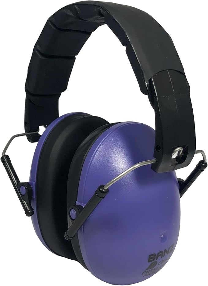 BANZ Kidz Earmuffs 2 Years & Older - Loud Noise Cancelling Kids Headphones & Toddler Ear Muffs, Size Adjustable