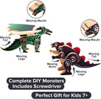 Little Jupiter DIY Wooden Kit with Stickers - 2 in 1 Monster Series - Japanese Monster for 7-12 Yrs - Woodworking Kits - Wood Crafts - Kids Building Kit - Wooden Crafts (Type 1 & 2)