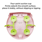 Foldable Bathtub Seat, Non Slip Baby Bath Chair - Surround Bathtub Seat with Suction Cups for Baby 6-18 Months (Pure Pink)