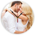 Generic Custom Clocks for Walls Personalized Picture Hanging Time Clocks Customized Round Clock for Birthday Wedding Present Family Friends Gifts, 12inch-30cm
