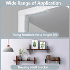 Anti Tip Furniture Anchors for Baby Pet Proofing,Furniture Wall Anchor Furniture Dresser Bookshelf Falling Prevention Device for Children (Grey)