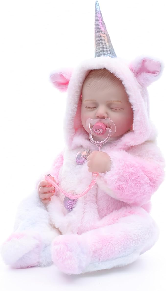 Reborn Baby Dolls – 20 Inch Real Baby Dolls That Look Real, Full Body Vinyl Girl Doll in Fantasy Horn Outfit with Accessories, Gift for Girls Ages 3+, Pretend Play & Collectors