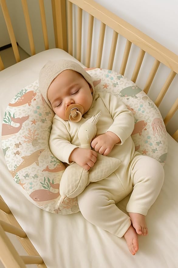 Nursing Pillow Covers 2 Pack, Breastfeeding Pillow Slipcovers Soft and Stretchy, Nursing Covers for Baby Girls Boys Newborn