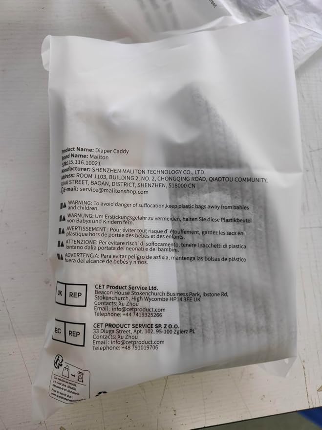 Maliton Cotton Rope Diaper Caddy Organizer - Nursery Storage Caddy, Baby Boy Changing Table Must Have, Perfect