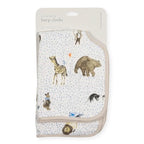 Little Unicorn Ultra-Absorbent Premium Burp Cloth 2 Pack | Soft on Baby's Skin | Larger Size | Ergonomic Design | Set of 2 (Party Animals)