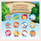Zoo Animal Bath Bombs for Kids with Surprise Toys Inside (6 Pack) - Gentle and Safe, USA Made, Large Bubble Bomb & Ideal Gift for Boys & Girls by Two Sisters