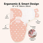 Baby Swaddle Sleep Sacks with Zipper - 3-Pack Swaddles for Newborns 0-3 Months, Infant, Baby Girls, Boys, Soft & Durable Newborn Sleep Sack, Easy Diaper Change Swaddling Blanket (Butterflies)