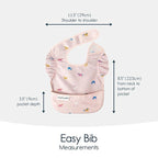 Tiny Twinkle Mess Proof Baby Bibs for Eating - Waterproof, Wipeable Bibs - Toddler Bibs - Travel Friendly - PFAS, PVC, BPA, Phthalate Free - Baby Food Bibs(3 Pack,Unicorn)