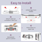 Collapsible Baby Bathtub for Newborn to Toddler (0-18 Month) - Portable Baby Bath Tub for Travel, Newborn Bathtub with Soft Towel and Floating Cushion (Gray)