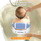 Baby Bath Seat for Babies 6 Months & Up - 360°Protection Bath Seats for Babies Sitting Up | Baby Infants Bath Chair with Temperature Alert & Cushion | Toddler Bath Seat Newborn Baby Bathtub Seat