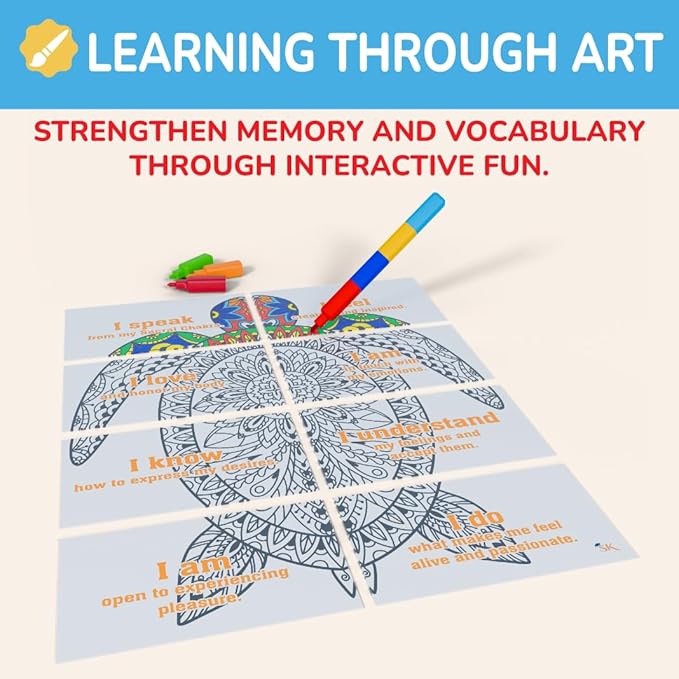 Spanish English Affirmation Motivational Cards for Women | Chakra Puzzles Coloring & Tongue Twisters Pharses Bilingual Flash Cards Learn Spanish and Heal