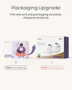 Nuliie Hands-Free Breast Pump, Wearable Breastfeeding Pump 4 Modes 9 Levels with 18/21/24MM Flange, Electric Breast Pump Portable, Replaced Pumping Accessories Included (2 Packs, Purple)