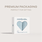 Comfy Cubs Muslin Burp Cloths 20" x 10", Pack of 6 - Large, 6-Layer, Ultra Absorbent 100% Cotton for Baby Drool and Messes - Soft, Safe & Gentle Baby Burp Cloths Set for Boys & Girls - Sky Blue