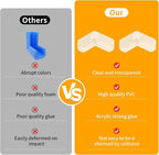 40 Pack Corner Protector Baby, L-Shaped Baby Proof Corners and Edges, Clear Table Corner Covers Baby, Baby Corner Protector Guards, Corner Guards for Table Edges & Sharp Corners