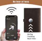 Jack&Chris Genuine Leather Passport Holder For Travel, RFID Blocking Handmade Passport Holder with Card Case Organized & Safe, Quality Travel Essentials for Women and Men for Gifting, Coffee