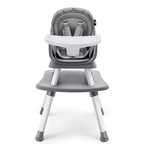 HARPPA 6 in 1 Baby High Chair, Convertible Infant Feeding Chair for Babies & Toddlers Table, Dining Booster Seat with Removable Tray, Grey