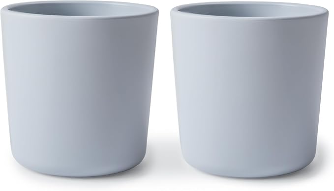 mushie Dinnerware Cups For Kids | Made in Denmark, Set of 2 (Cloud)