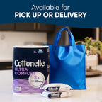 Cottonelle Fragrance Free Flushable Wet Wipes, Adult Wet Wipes, 8 Flip-Top Packs, 42 Wipes Per Pack