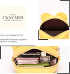 KL928 Girls Bowknot Polka Dot Cute Mini Backpack Small Daypacks Convertible Shoulder Bag Purse for Women