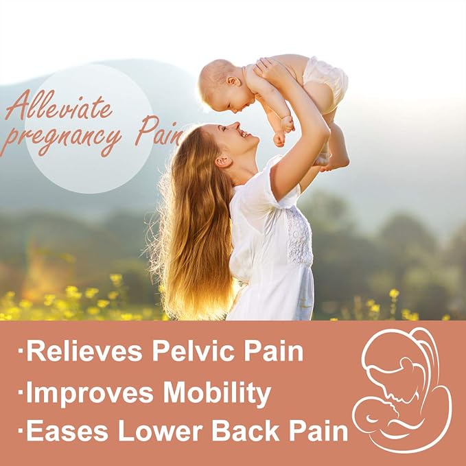 SIYWINA Maternity Belt Pregnancy Support Belt Bump Band Abdominal Support Belt Belly Back Bump Brace Strap