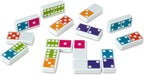 Melissa & Doug Dominoes Tabletop Game with 28 Colorful Tiles in Wooden Storage Box