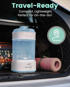 Bottle Sterilizer and Dryer, Compact Electric Steam Baby Bottle Sterilizer (Esterilizador de Biberones), Bottle Sanitizer for Baby Bottles, Pacifiers, Pump Parts Blue