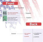 US Citizenship Test Study Guide 2025 with Bilingual Booklet-English/Spanish,US Citizenship Flash Cards 2025,US Civics Test Flash Bilingual Flash Cards Combo Set,100 Uscis Questions Answers Flashcards