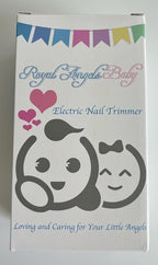 Rechargeable 22 in 1 Baby Nail Trimmer, Usage Labeled Case, 13 Extra Replacement Tools, Royal Angels Electric Nail File with LCD display, Newborn Toddler Nail Care Clipper Kit (Rechargeable,WhiteBlue)