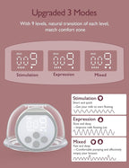 Momcozy Hands-Free Breast Pump S12 Pro, Wearable & Portable Pump with Soft DoubleFit Flange, 3 Modes | 9 Levels Double Electric Pump, Smart Display, 24mm, 2 Pack Cozy Grey