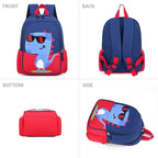 12 inch Kids Small Toddler Preschool Travel Backpack Cool Cute Cartoon Waterproof Daypack (Dinosaur Red)
