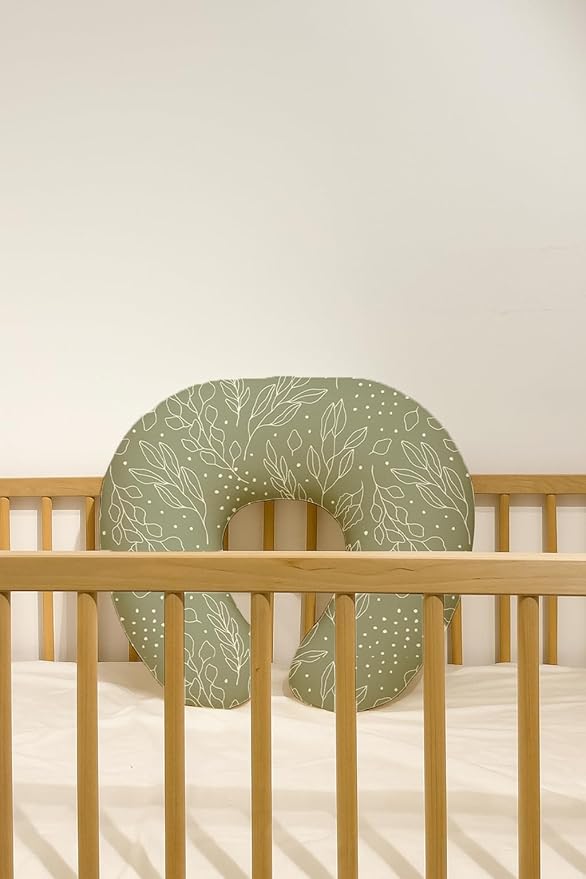 Nursing Pillow Covers 2 Pack, Breastfeeding Pillow Slipcovers Soft and Stretchy, Nursing Covers for Baby Girls Boys Newborn