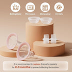 NCVI 8100 Double Electric Breast Pump Suitable for Large Nipples with 4 Modes|9 Levels, Anti-Backflow Milk Breastfeeding Pump with 24/28mm Silicone Flanges, Handheld Motor and LED Display, Ultra-Quiet