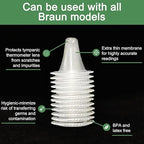 300 X Ear Thermometer Covers Thermometer Ear Lens Filters, Refill Covers for All Braun themometer Models BPA Free Digital Disposable Covers