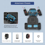 Robot Car for Raspberry Pi 5 ROS2 Humble Ubuntu Programmable AI Vision Smart Robot Kit, Lidar SLAM Mapping Navigation Path Planning Autonomous Driving Ackermann Chassis, MentorPi A1 Without RPi