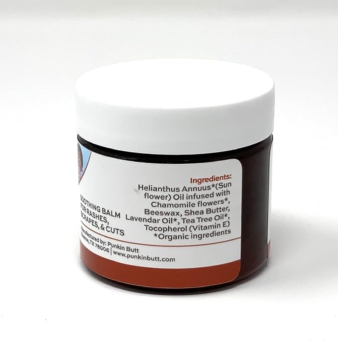 Punkin Butt Baby Bottom Balm | Natural Relief for Rashes, Cuts or Skin Irritation | 2 oz
