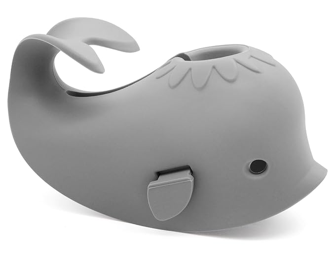 Baby Bathtub Faucet Cover, Baby Safety Protection Silicone Toys, Bath Spout Cover Baby Bathtub, Faucet Cover Baby Bathtub Silicone Whale for Kids, Toddler, Infant, Gifts for Children