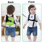Accmor Toddler Harness Leash, Cute Dinosaur Kids Harness Child Leash with Anti Lost Wrist Link for Outdoor Travel, Adorable Baby Walking Harness Wristband Assistant Strap for 1-3 Years Old Boys Girls