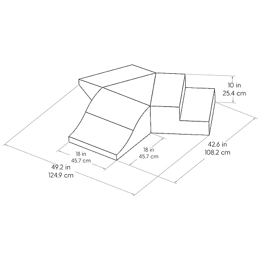 FDP SoftScape Toddler Playtime Junction 360 Climber, Indoor Active Play Structure for Toddlers and Kids; Safe Soft Foam for Crawling, Climbing and Sliding (4-Piece) - Assorted, 13799-AS
