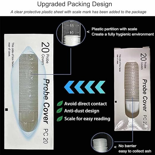 300 X Ear Thermometer Covers Thermometer Ear Lens Filters, Refill Covers for All Braun themometer Models BPA Free Digital Disposable Covers