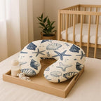 Nursing Pillow Covers 2 Pack, Breastfeeding Pillow Slipcovers Soft and Stretchy, Nursing Covers for Baby Girls Boys Newborn