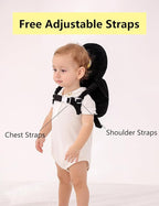 JunNeng Toddler Baby Head Protector Backpack for Toddler Walker with Knee Pads&Anti-Slip Socks, Penguin