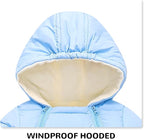 Toddler Snow Suit Baby Snowsuit Infant Boy Winter Coat Girl Puffer Clohtes 0-2T