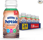 PediaSure Peptide 1.0 Cal,24 Count,Complete,Balanced Nutrition for Kids with GI Conditions,Peptide-Based Formula,with 7g Protein and Prebiotics,for Oral or Tube Feeding,Chocolate,8-fl-oz Bottle