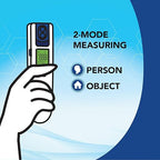 Zewa 4-Way Rotating Infrared Thermometer | Forehead Non-Touch Technology | Fast 1-Second Reading | Distance Detection | LCD 3-Color Display | Memory Recall | Measures Person & Objects