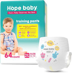 4T-5T (Over 33 LBS), 64 Count Premium Training Underwear, Baby Diapers Toddler Potty Training Pants, Hypoallergenic with Skin