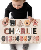 Puzzles for Toddlers Boy and Girl, Personalized Name Puzzle, 12 Month Toy, Gifts for 0 1 2 3 Years Old, Baby Gifts, Baby Shower, Christmas, NewBaby Gift, 0 3 6 9 12 18 24 36 Months