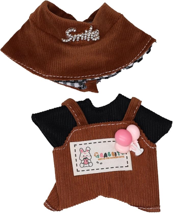 Clothes for 15/17cm Dolls(NO Doll) - Outfit for Labubu with Accessories Suit - Clothes Set for Dolls Dress Up