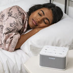 Serene Evolution 45 Sound Portable White Noise Machine - Sleep Sound Machine for Adults, Kids, Baby, Home, Office Privacy - White Noise Machine for Office - Nature Sound Machine - White Noise Maker